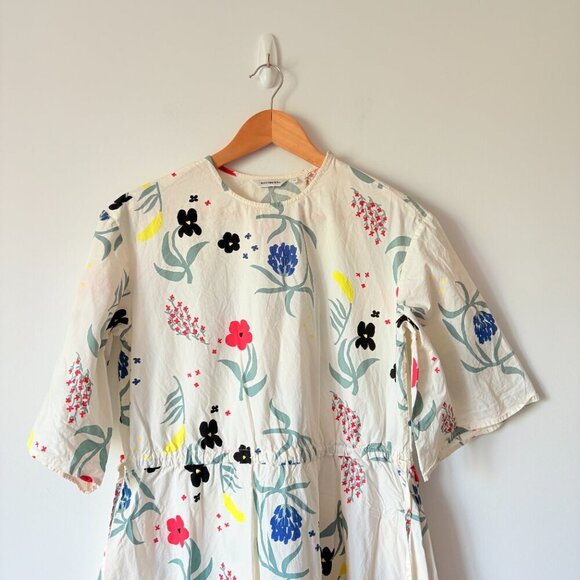 Marimekko Fiaali Herbaario Cotton Poplin Floral Dress Size 34/4 - Picture 11 of 15